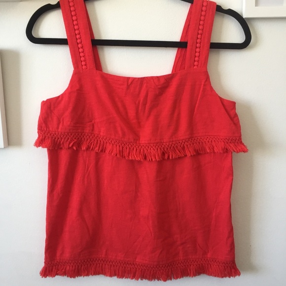 J. Crew Factory Fringe Tank Top - Picture 2 of 6